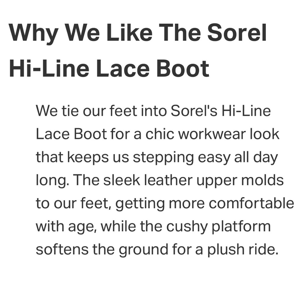 SOREL | NWT Hi-Line Lace Boot - Size 9.5 - Waterproof Ceramic Chalk Tan Cream - Picture 13 of 16